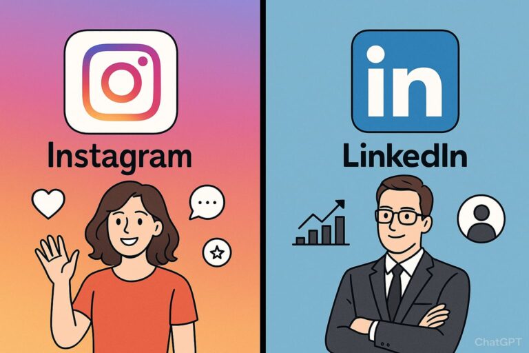 Instagram vs Linkedin