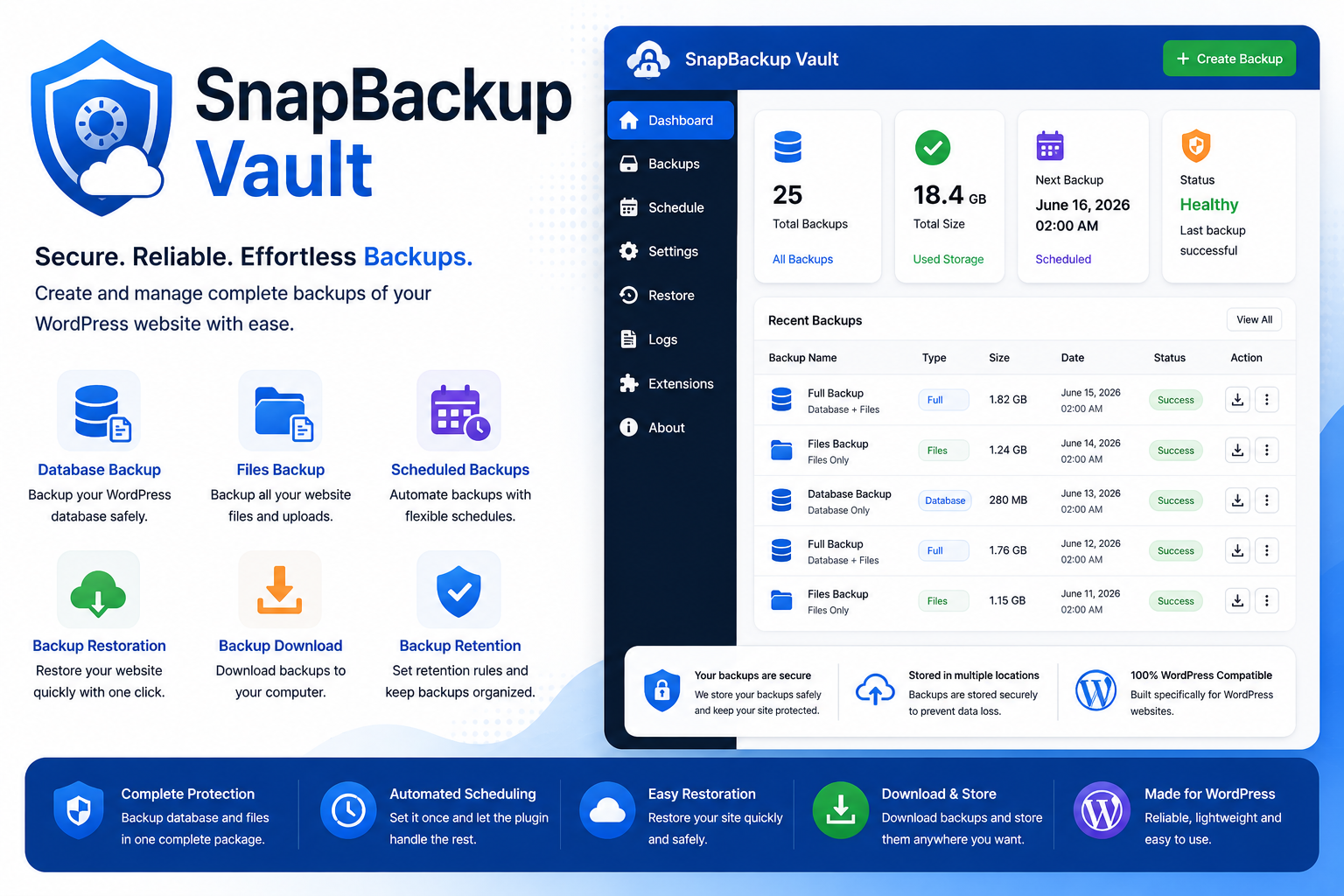SnapBackup Vault Plugin Image