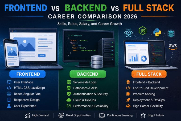 Frontend vs Backend vs Full Stack