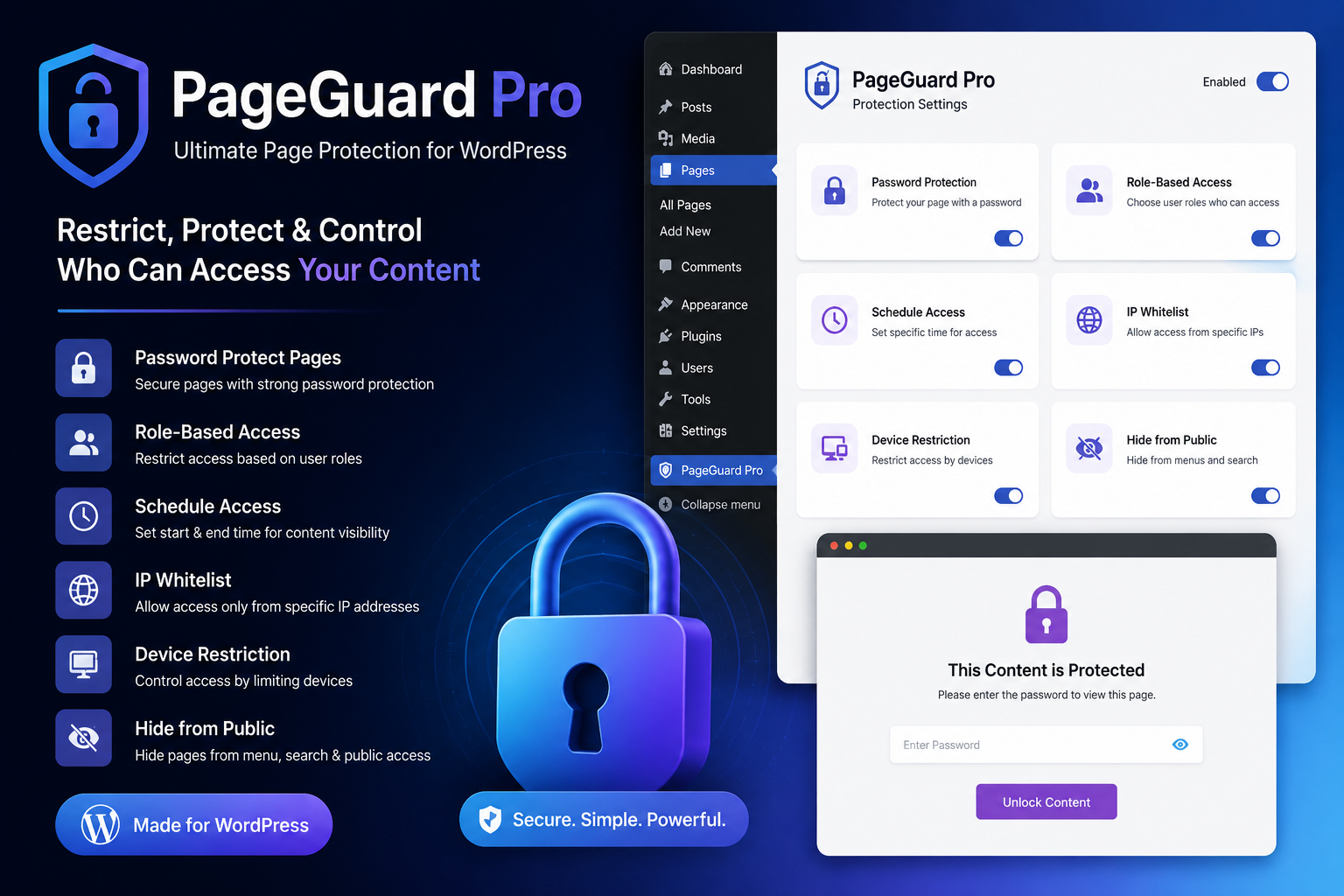 PageGuard Pro Plugin Image